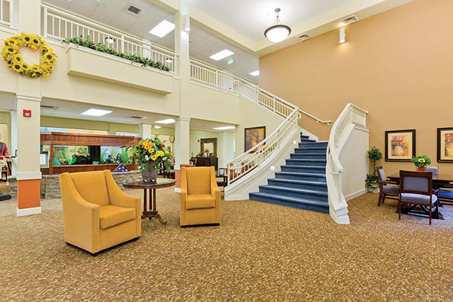 Brookdale Oswego Springs Portland lobby