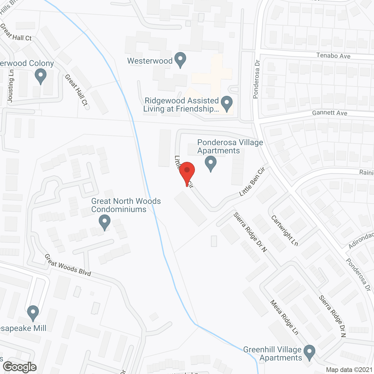 Ponderosa Village in google map