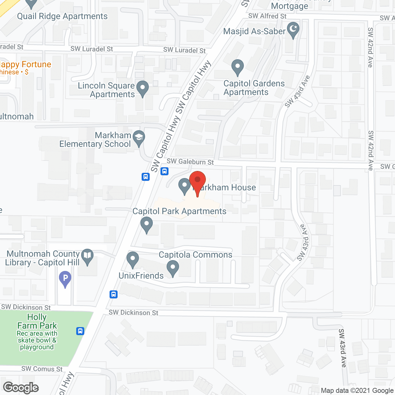 Markham House Assisted Living in google map