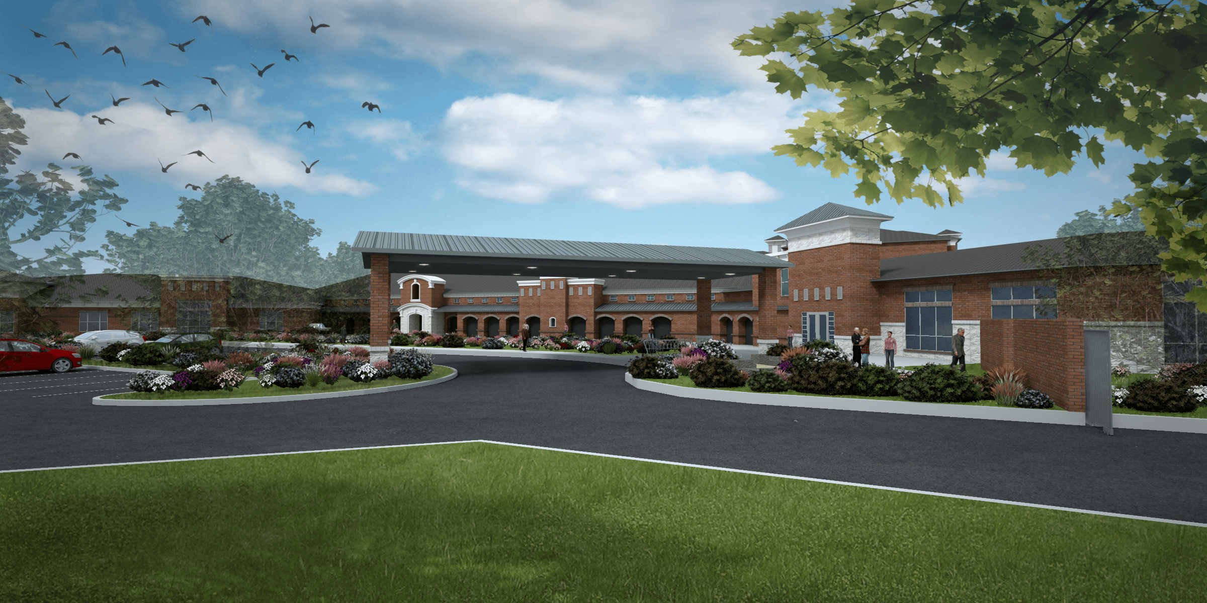 Ariel Pointe of Sachse Senior Living community exterior