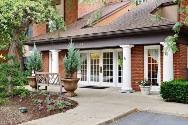 Juniper Village at Brookline Senior Living community exterior