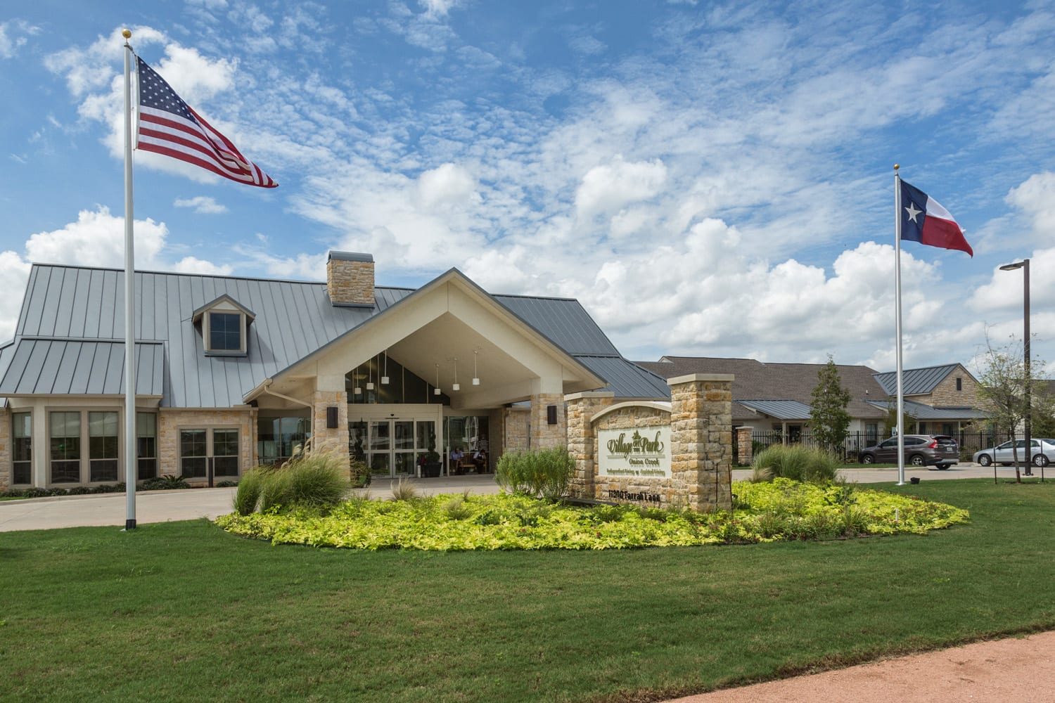 Village on the Park Onion Creek community exterior