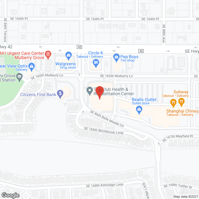 The Club Health and Rehabilitation in google map