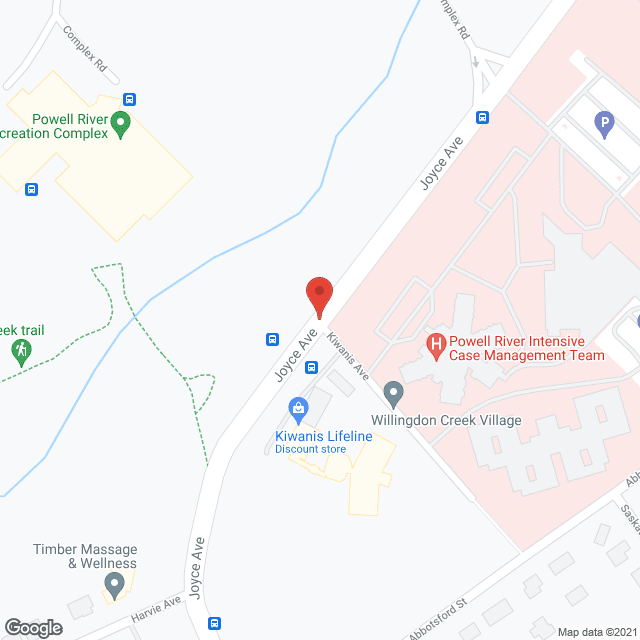 Evergreen Extended Care Funded in google map