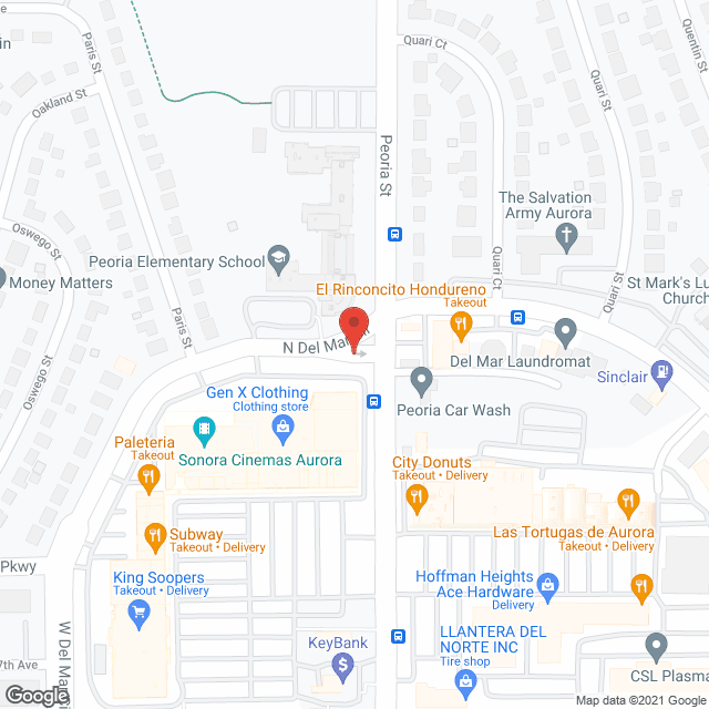 Seva Assisted Living in google map