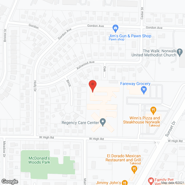 Regency Assisted Living in google map