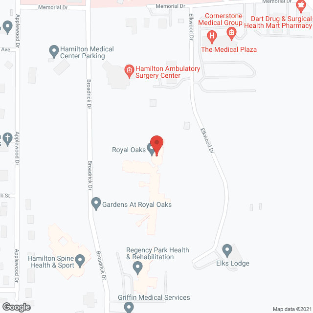 Royal Oaks Senior Living(DO NOT CALL LIST) in google map