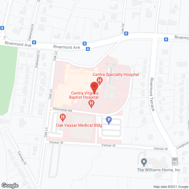 Virginia Baptist Hospital in google map