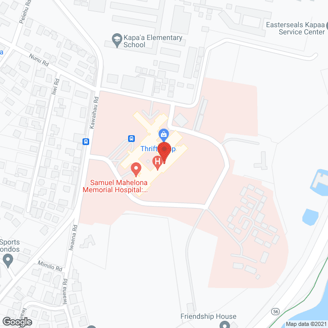 Samuel Mahelona Memorial Hosp in google map