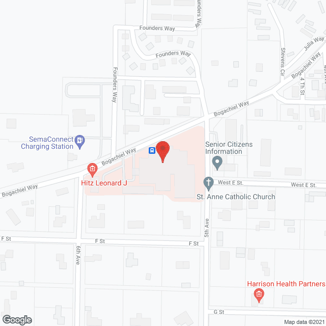 Forks Community Hospital in google map