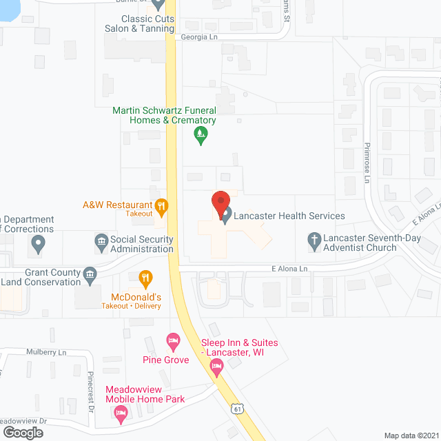 Lancaster Care Center in google map