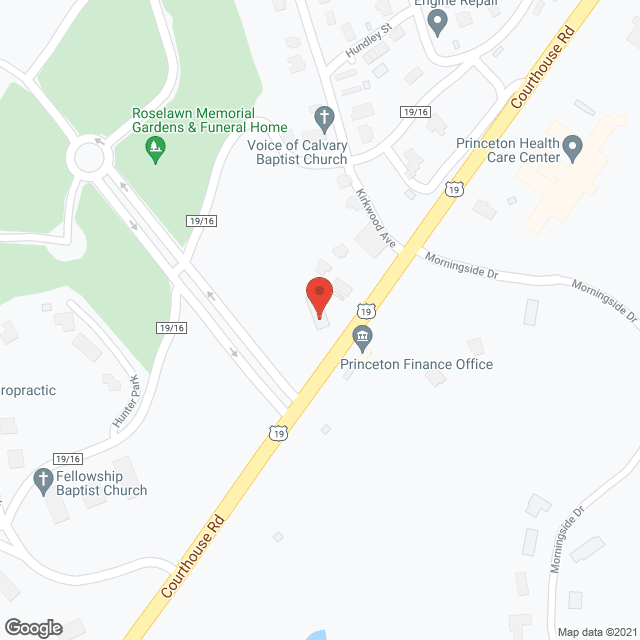 Princeton Health Care Ctr in google map