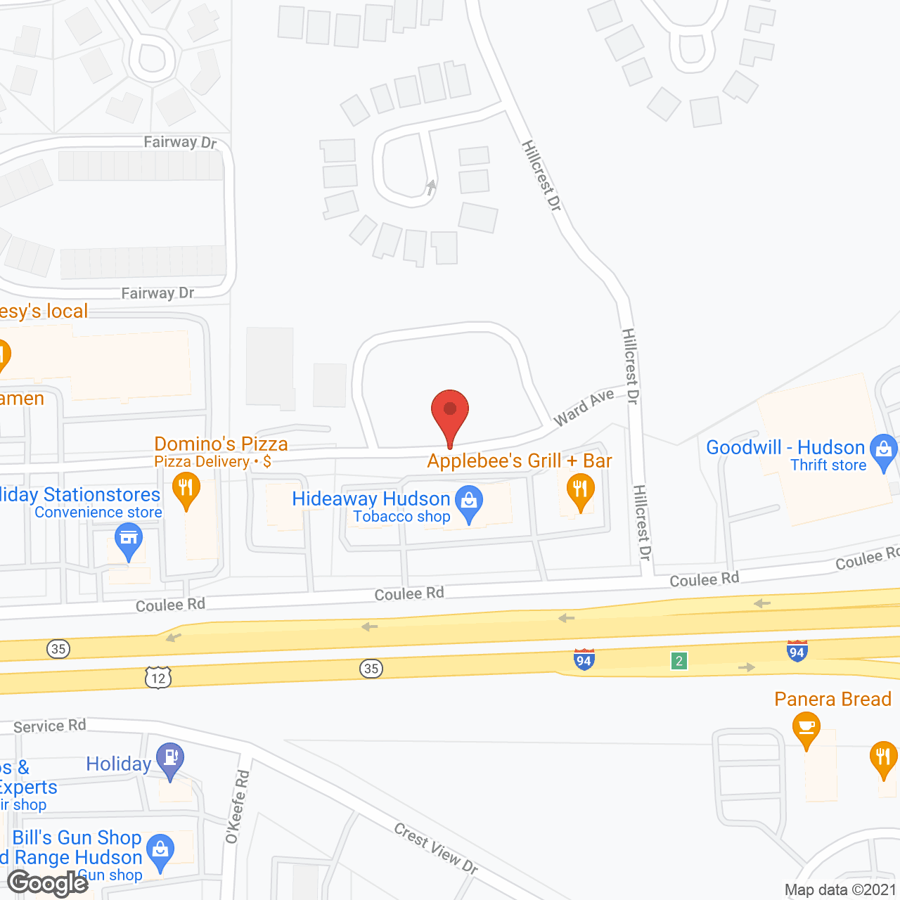 Cambridge Senior Living Hudson in google map