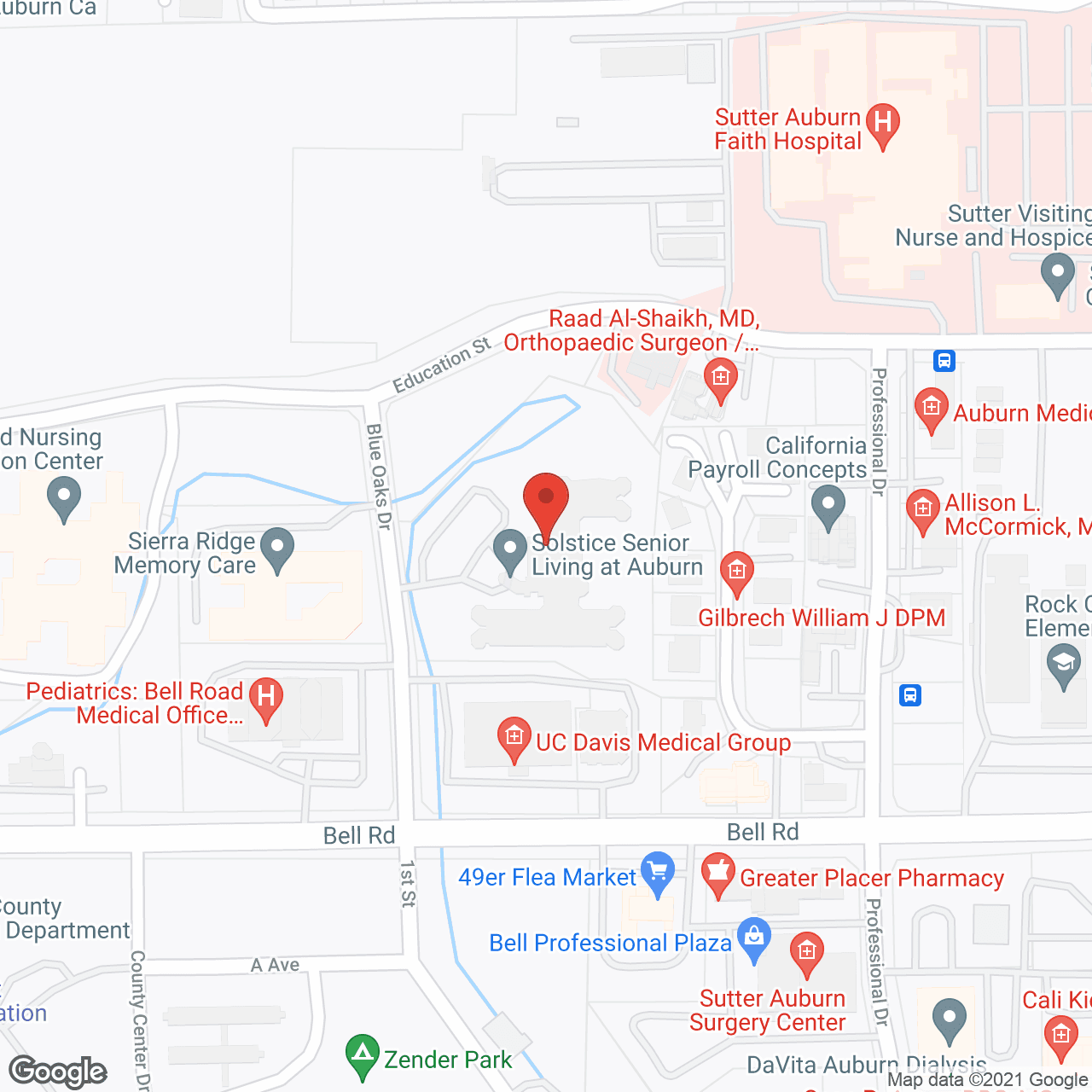 Solstice Senior Living at Auburn in google map