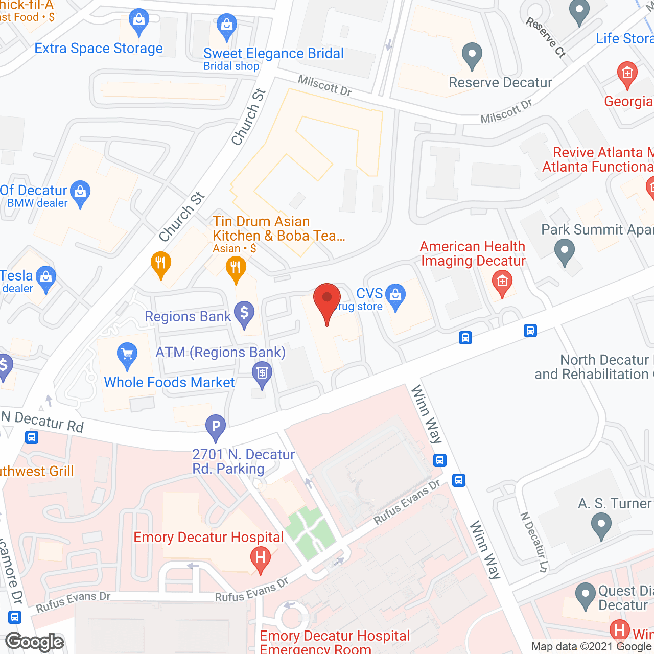 Manor Care Health Svc in google map