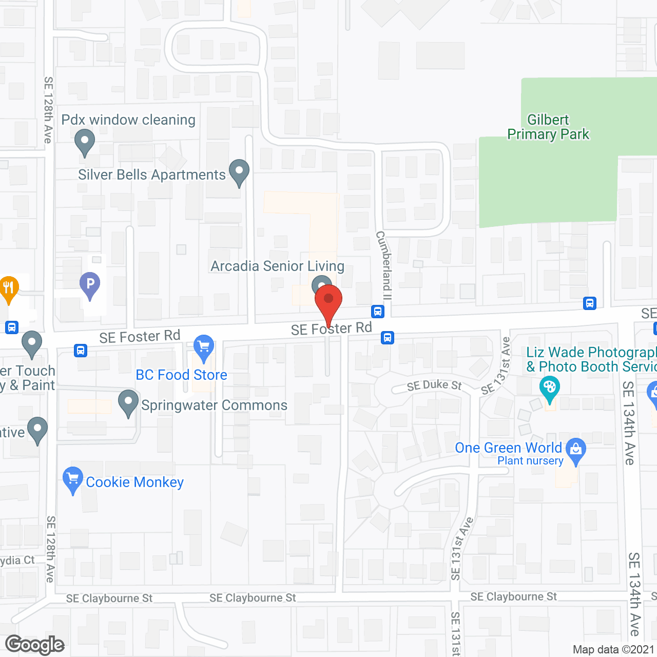 Arcadia Senior Living in google map