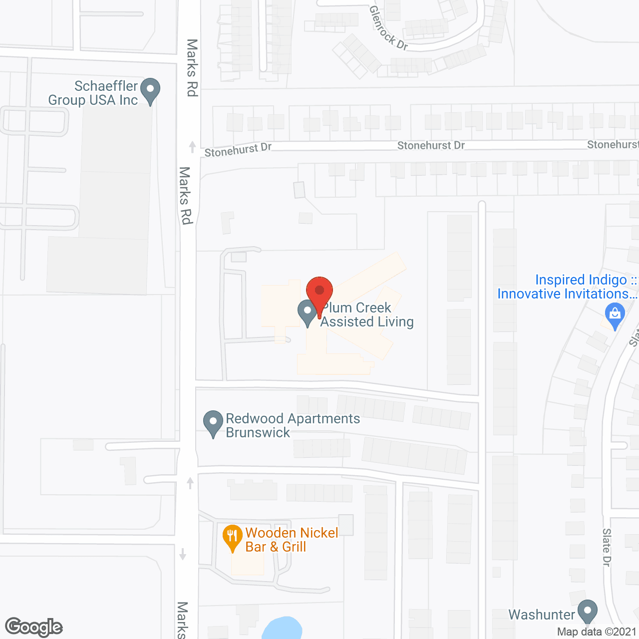 Plum Creek Senior Assisted Living in google map