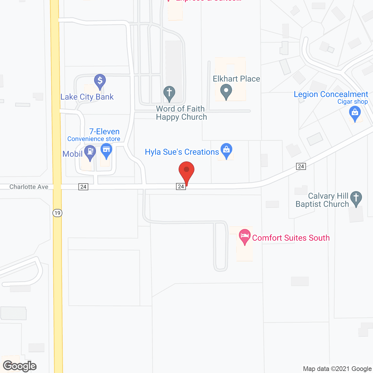 Elkhart Place in google map