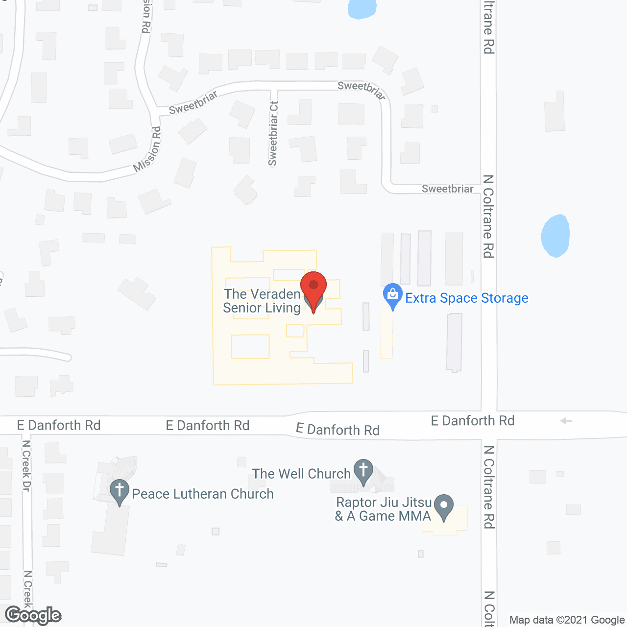 The Veraden Senior Living in google map