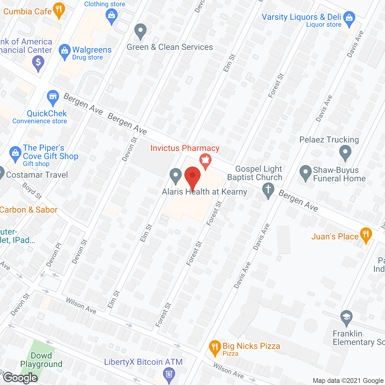 West Hudson Hospital in google map