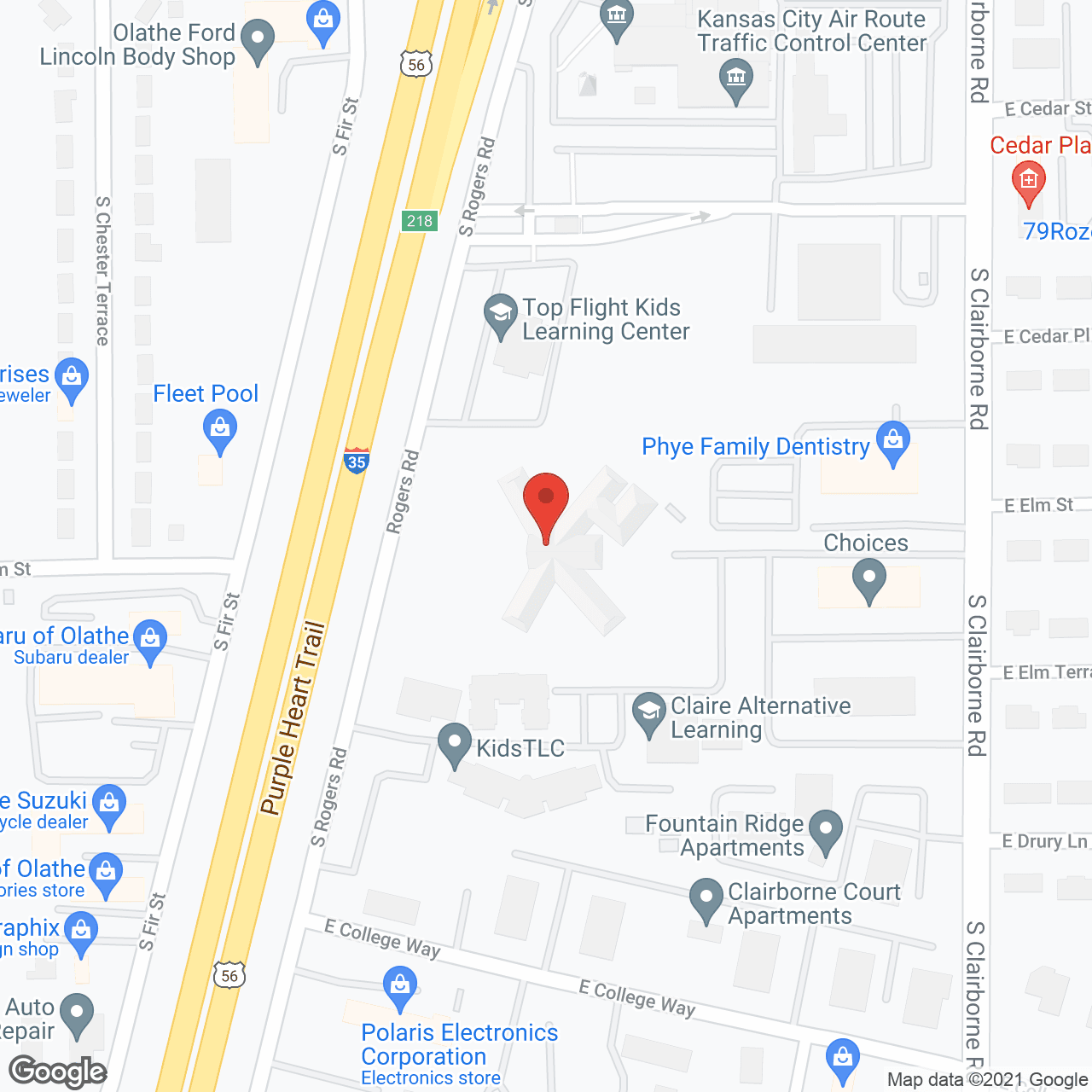 Pinnacle Ridge Nursing & Rehab in google map