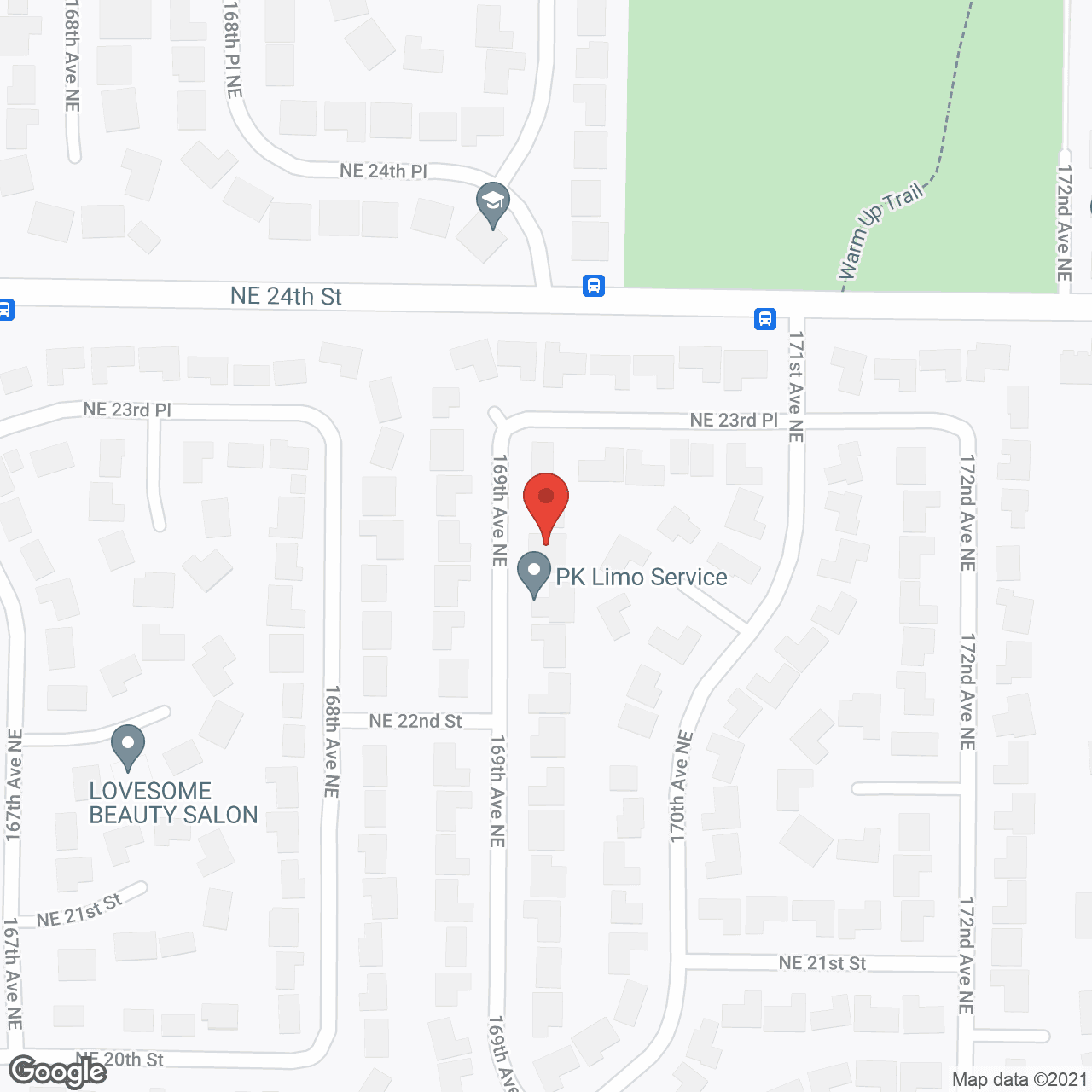 Eastside Care AFH in google map