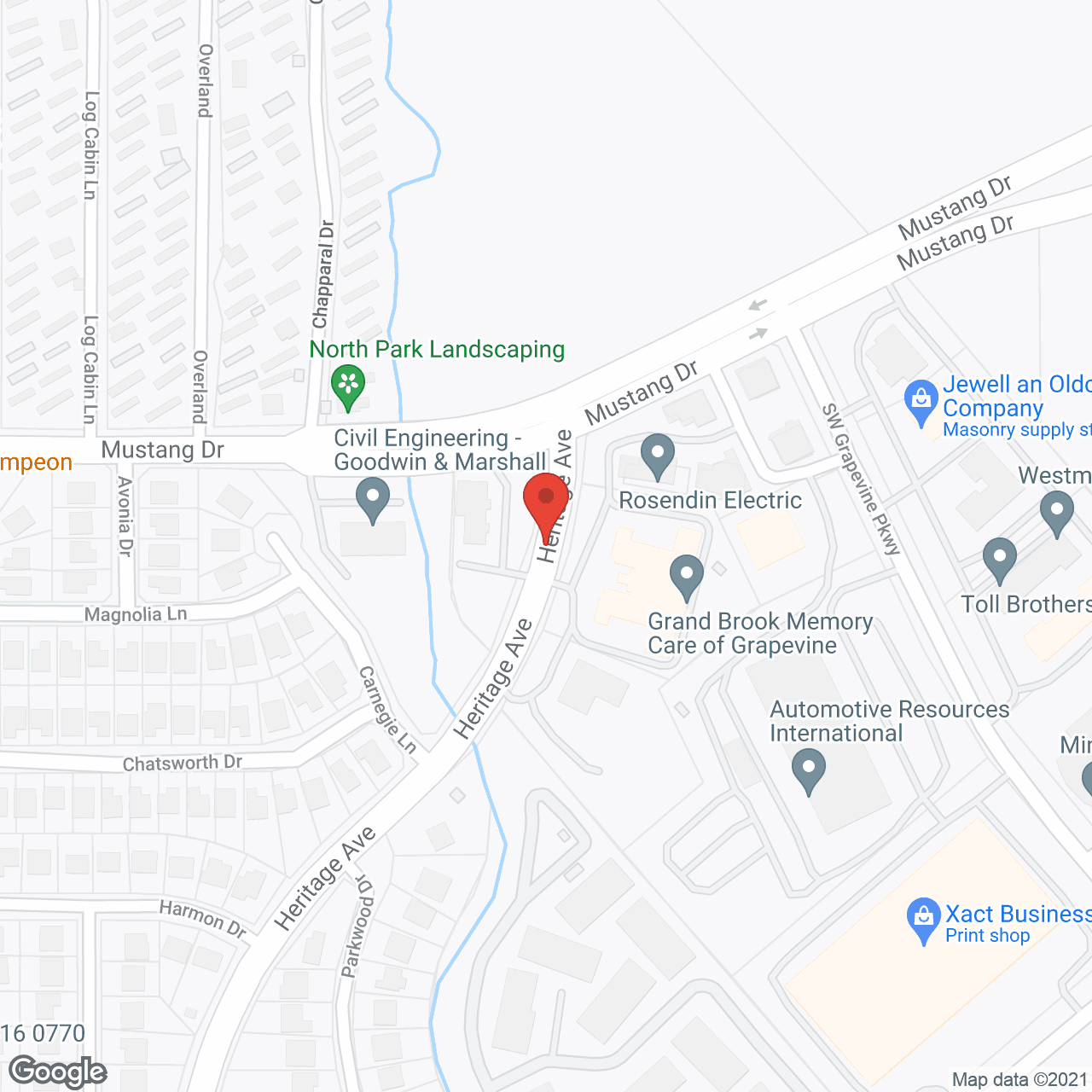 Grand Brook Memory Care of Grapevine in google map