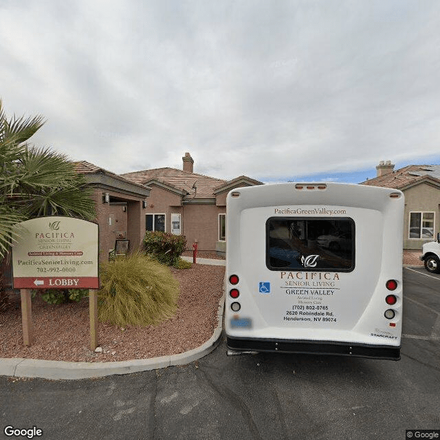 street view of Pacifica Senior Living Green Valley