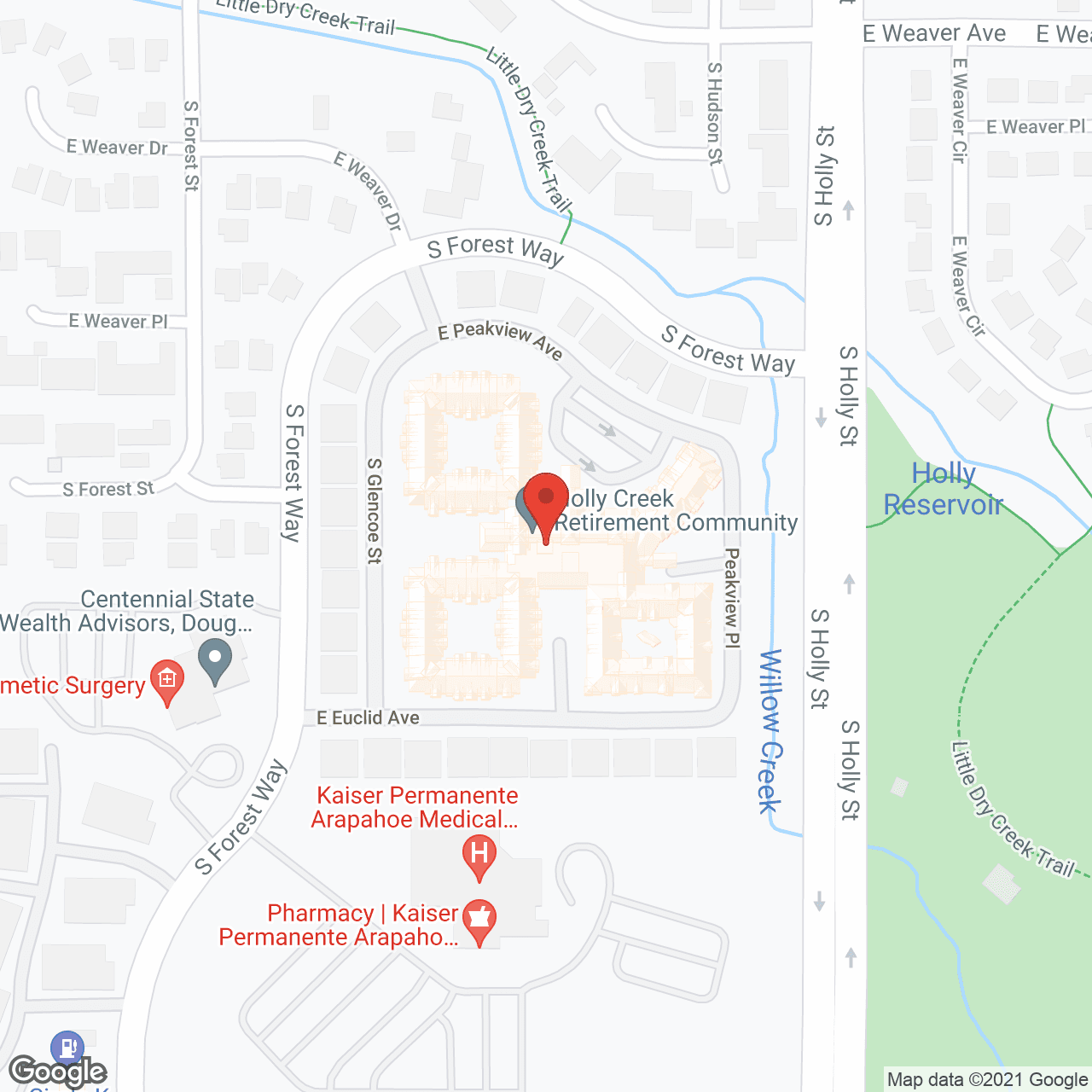 Holly Creek Retirement Community in google map