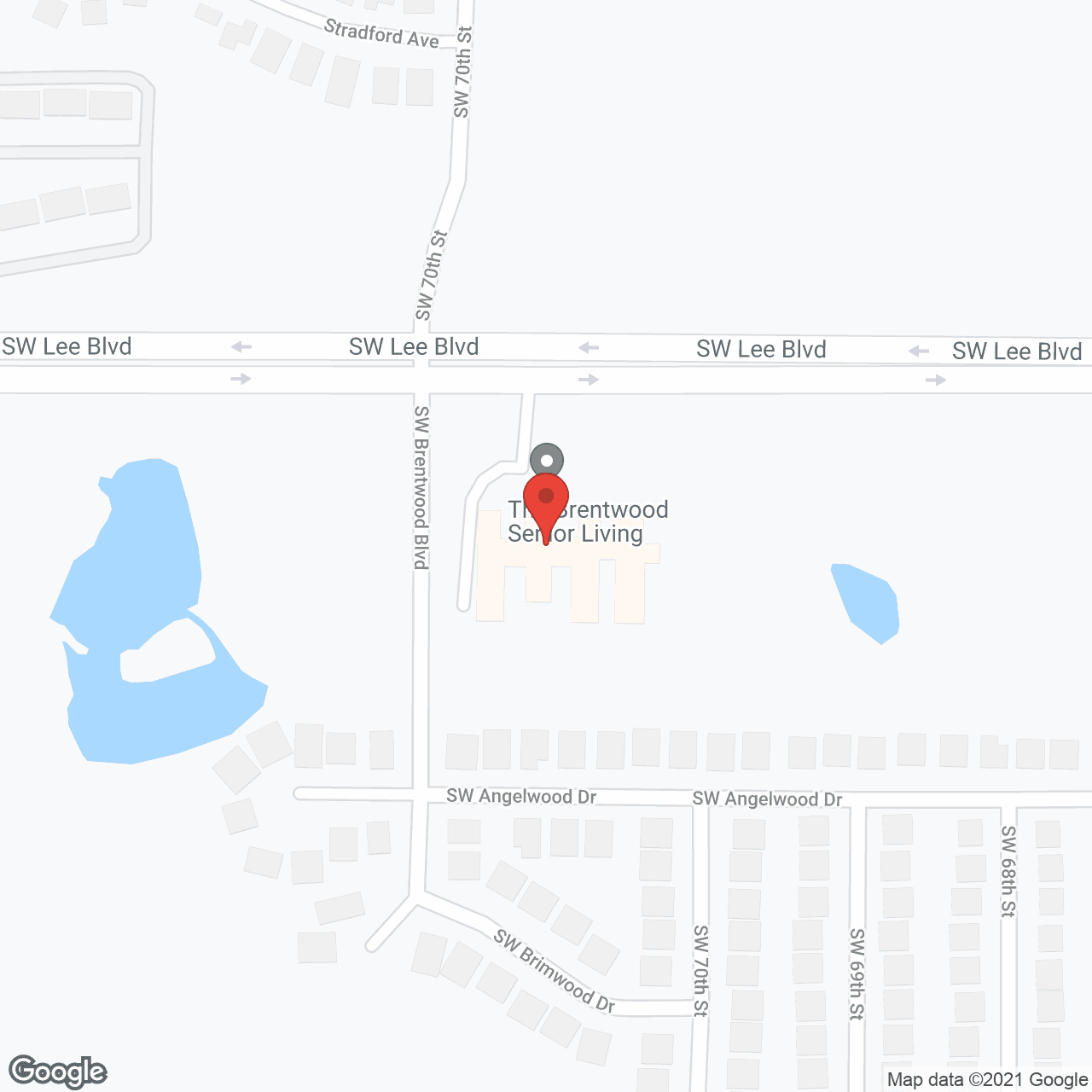 The Brentwood Senior Living in google map