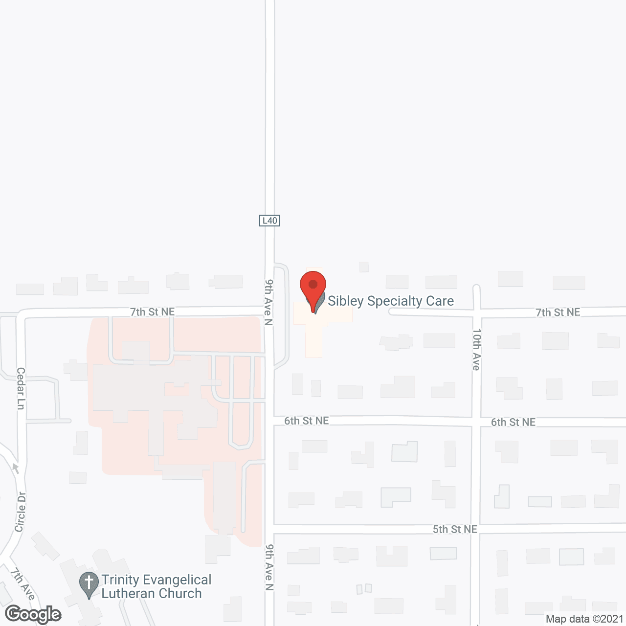 Sibley Nursing & Rehab Ctr in google map