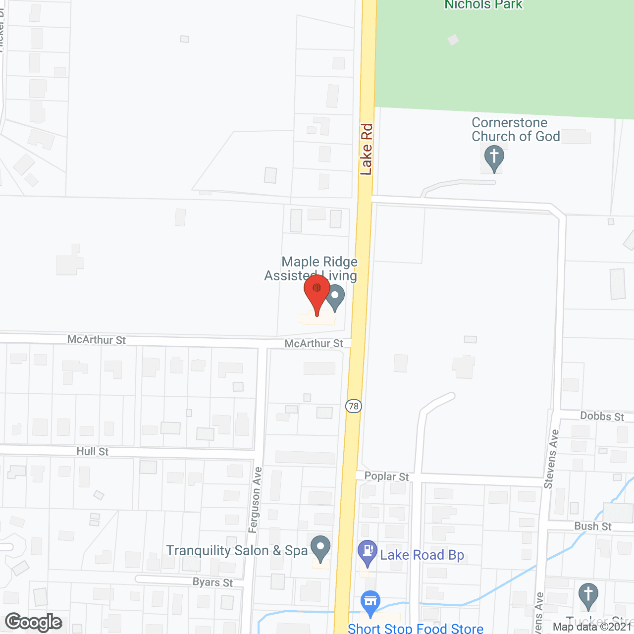 Maple Ridge Manor in google map