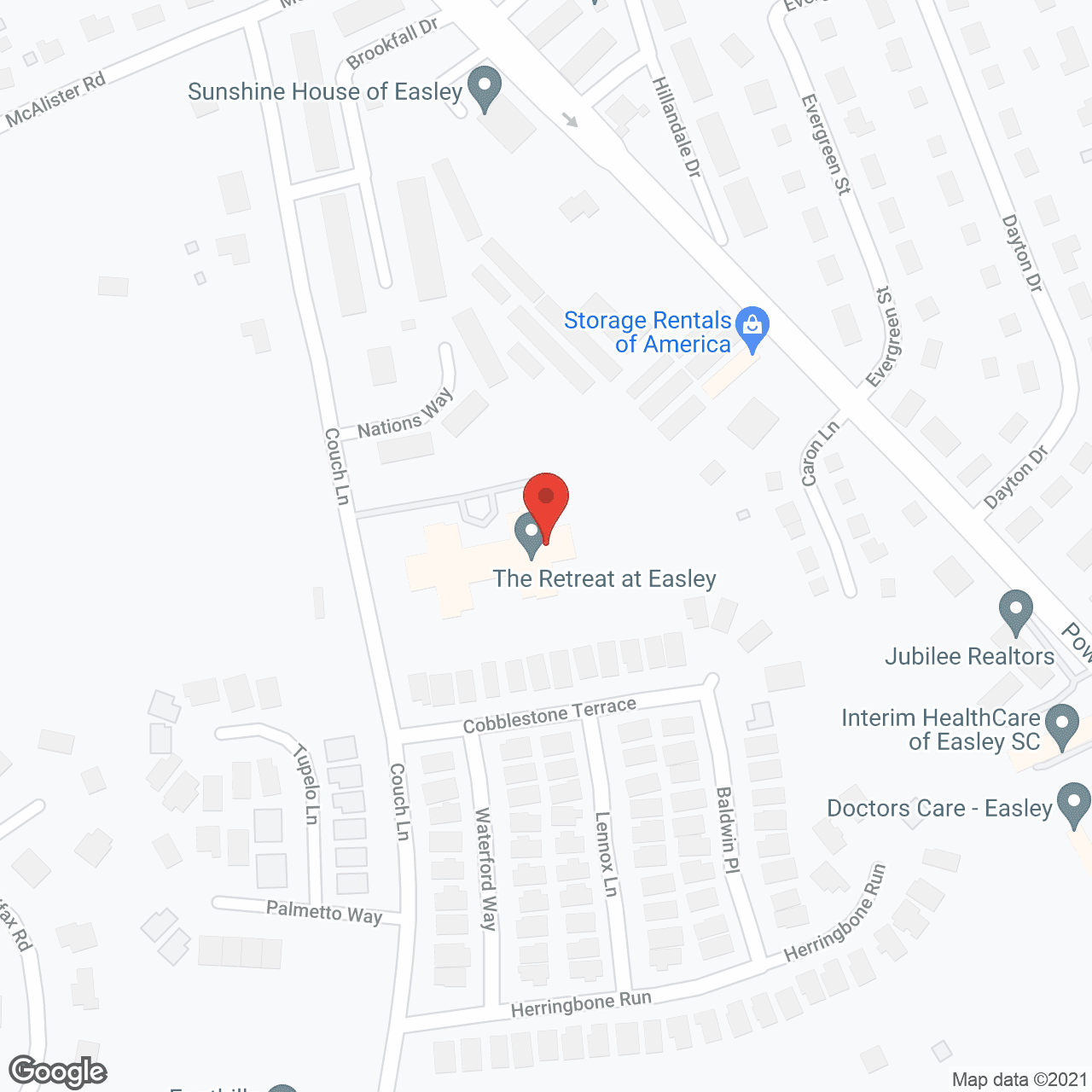 Viva Senior Living at Easley in google map