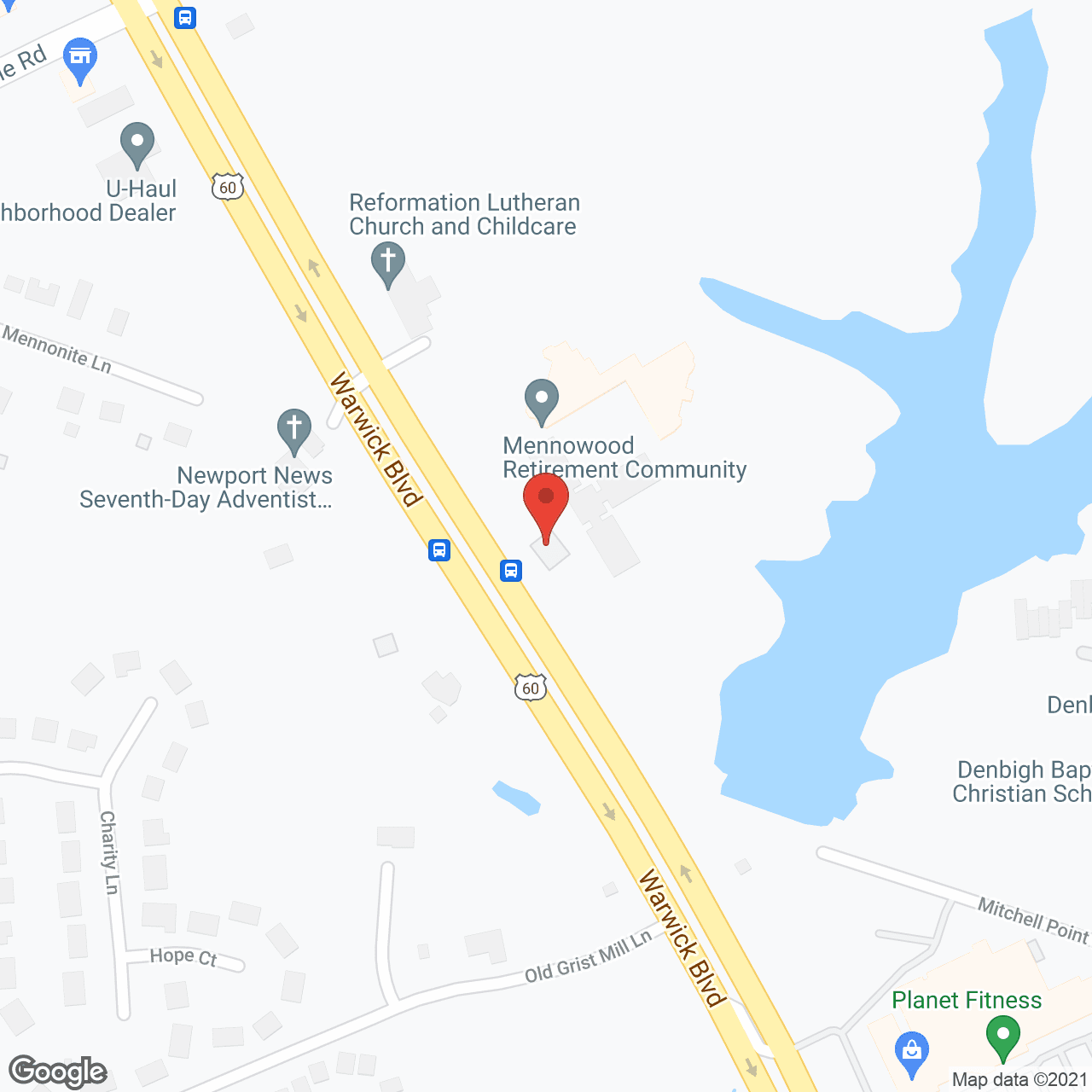 Mennowood Retirement Community in google map