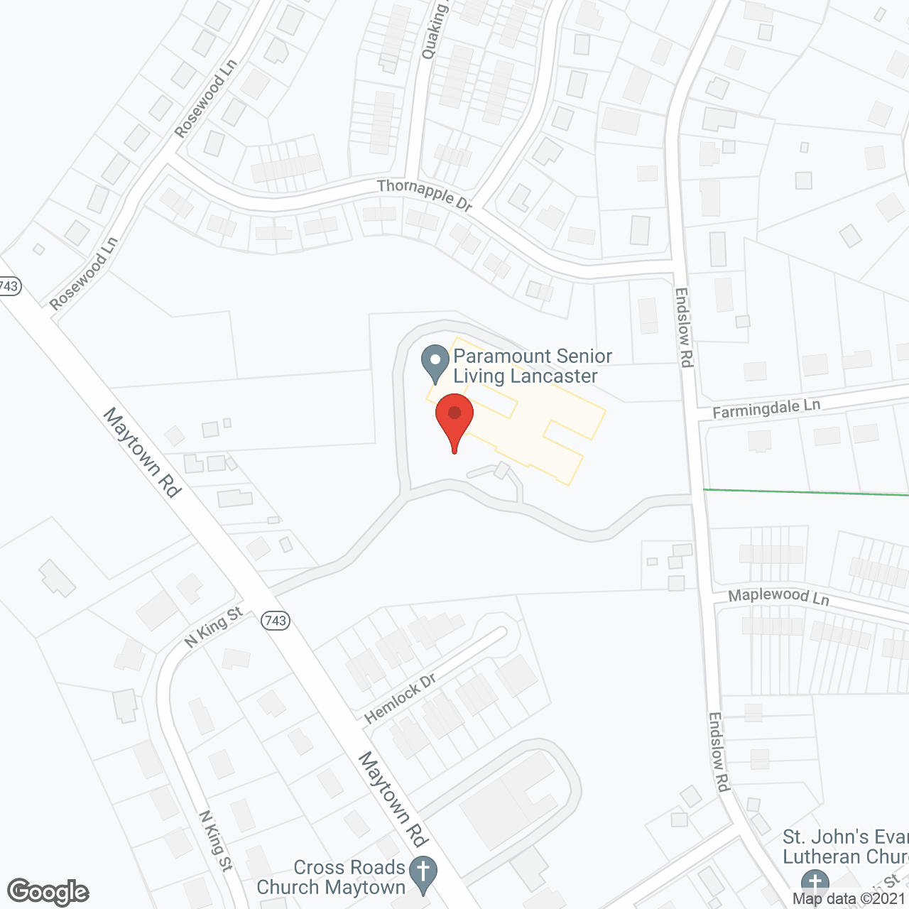 Paramount Senior Living at Lancaster County in google map