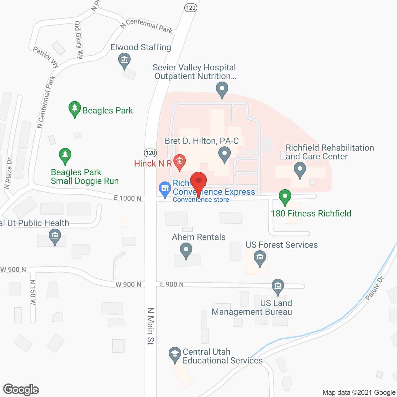 Richfield Care Center in google map