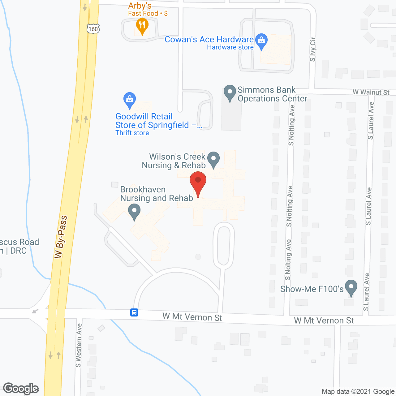 Wilson's Creek Nursing and Rehab in google map