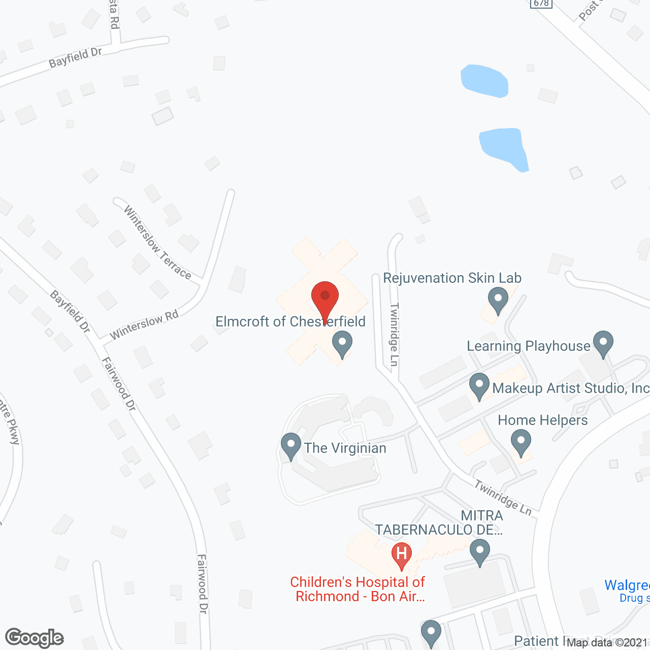 Commonwealth Senior Living of Bon Aire in google map