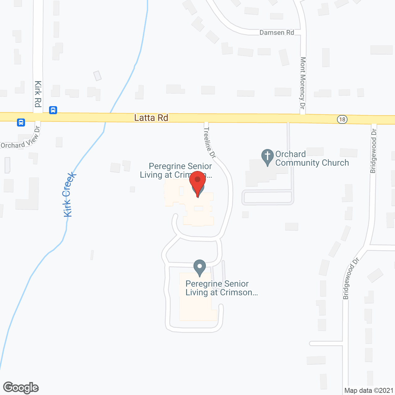 Peregrine Senior Living at Crimson Ridge Gardens in google map