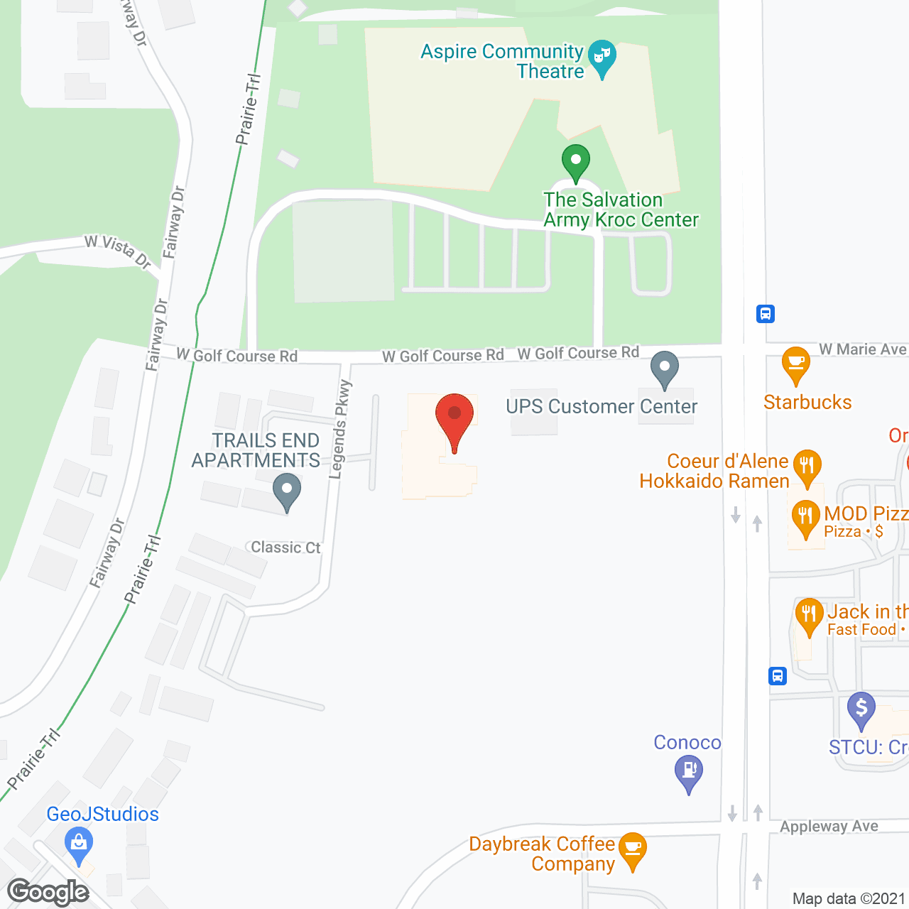 Legends Park Assisted Living Community in google map